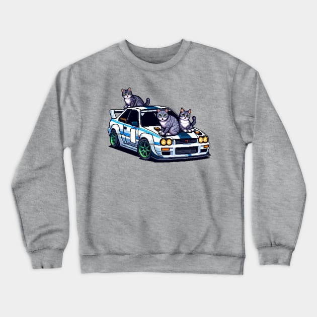 BMW M3 Cats Crewneck Sweatshirt by PXLART